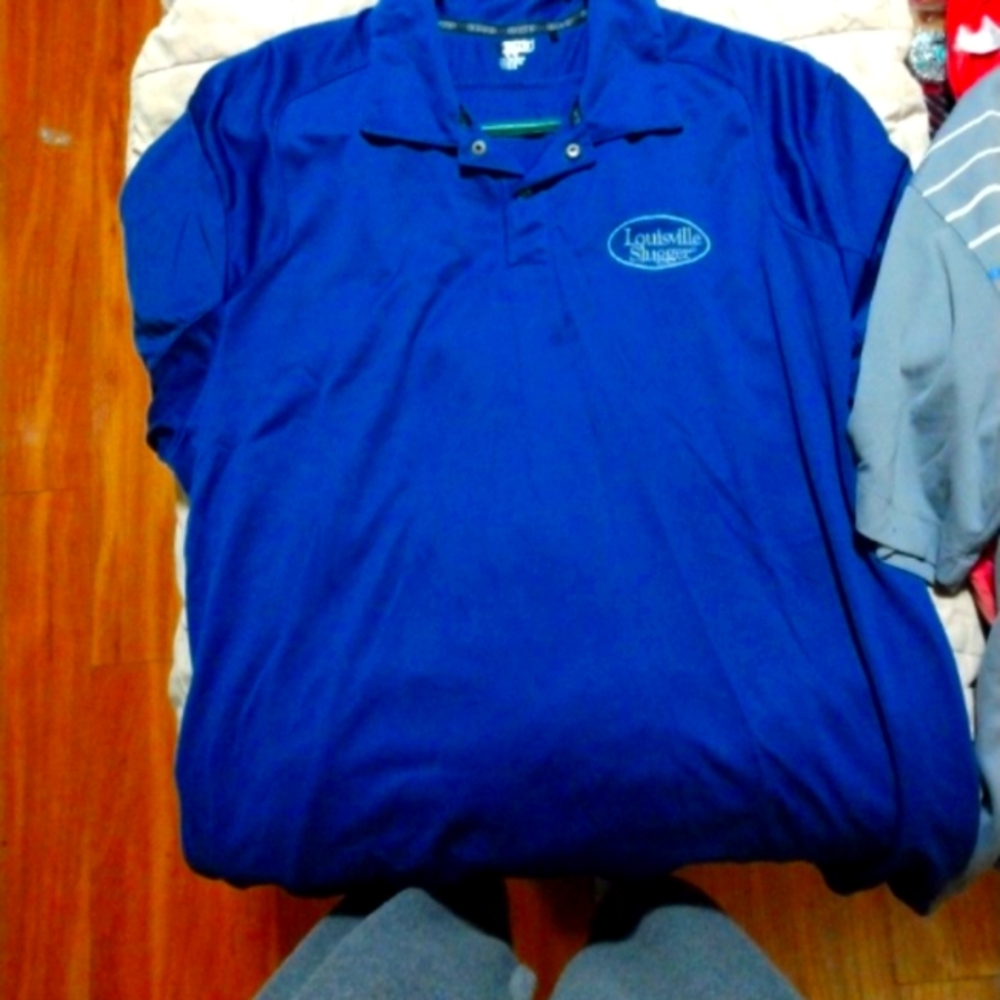 Louisville slugger XL men's collared t shirt